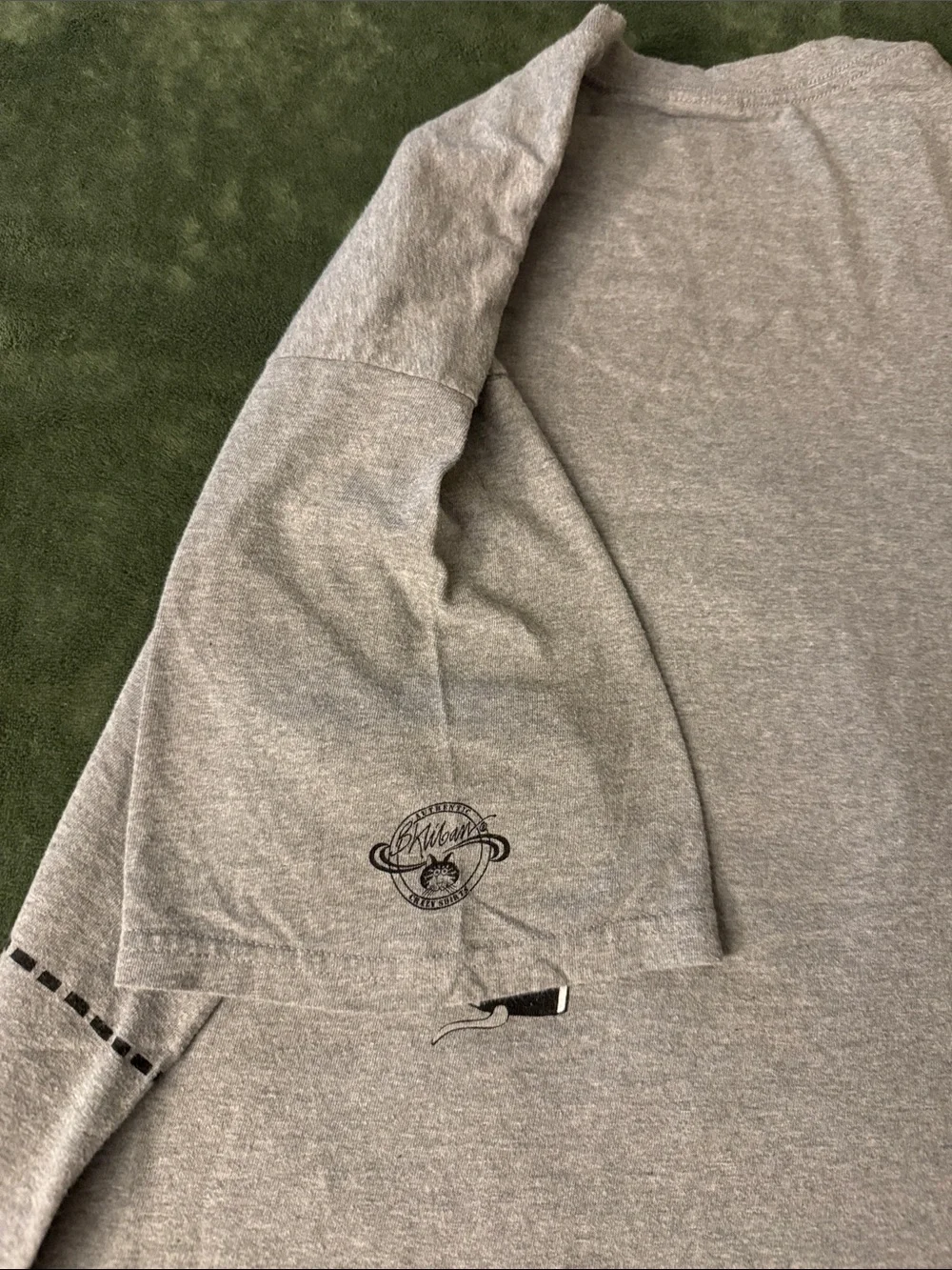 B. Kilban Authentic Crazy Shirts Gray Cat Golf Tee Hawaii - Picture 6 of 7